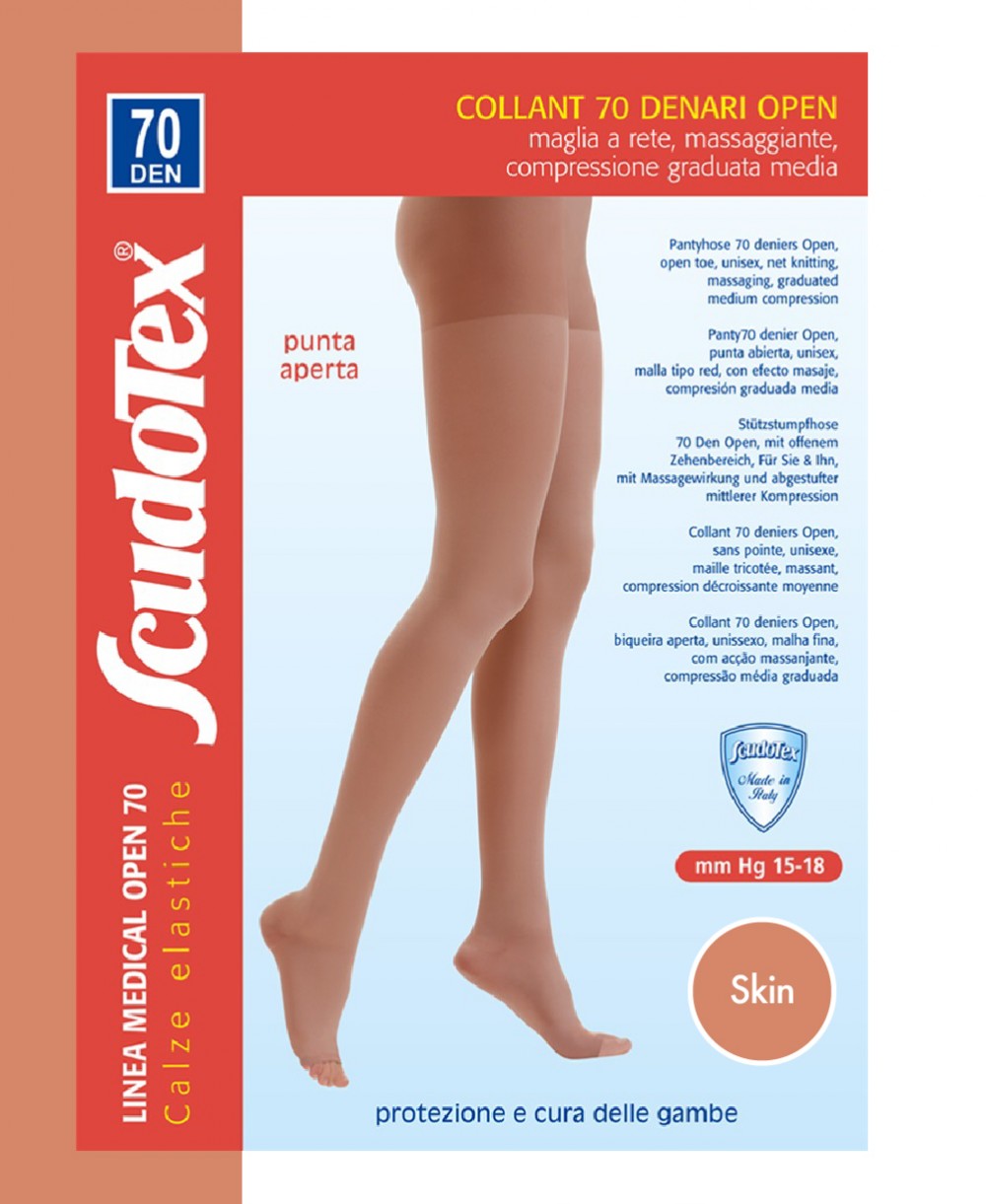 Collant Scudotex 70 Denari Punta Aperta Skin Mis. 3