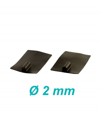 Elettrodo in Silicone Conduttivo Riutilizzabile 60 x 85 mm per Elettroterapia Tens e Ionoforesi Presa Femmina 2 mm - 2 Pezzi