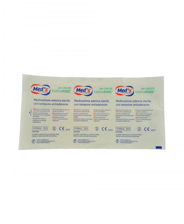 Medicazione Adesiva in Tnt Farmapore Cm 10x20 - Confezione 50 Pezzi