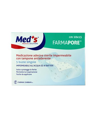 Medicazione Adesiva Impermeabile Farmapore Cm 10x15 - Confezione 5 Pezzi