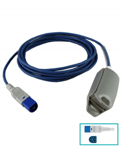 Sensore Spo2 Adulti Compatibile Philips M1196A Cavo 3 Metri