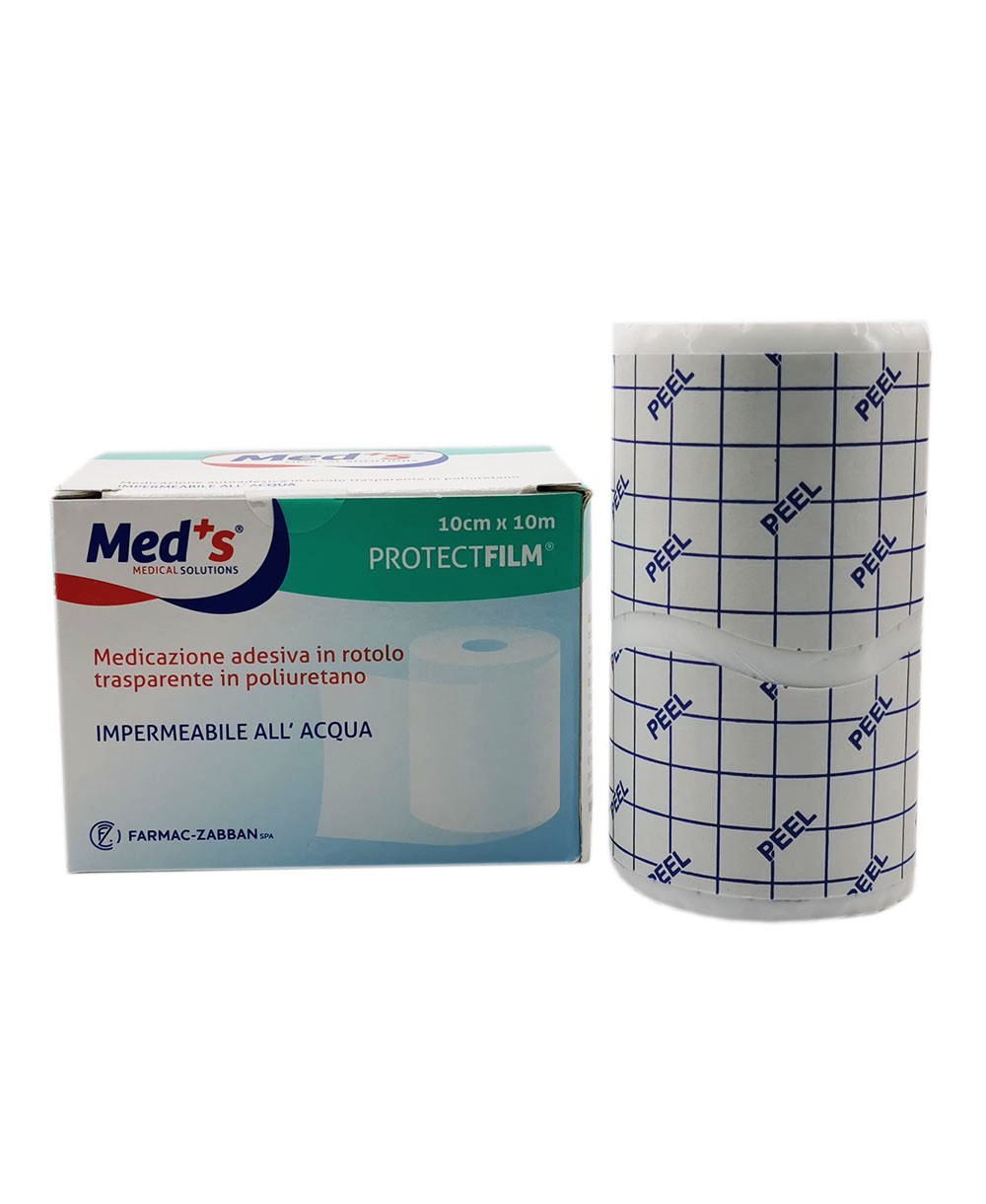 Protect Film Pellicola Adesiva Impermeabile e Trasparente per Medicazioni in Rotolo da 10 metri x 10 cm