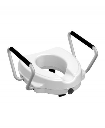 Alza Wc 12,5 Cm con Vite Centrale e Braccioli Laterali