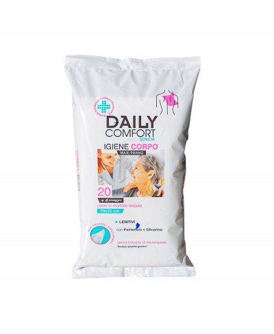 Daily Comfort Senior Igiene Corpo 20 + 4 Omaggio - Panno per Igiene Corpo 20x25 cm Alsipharma