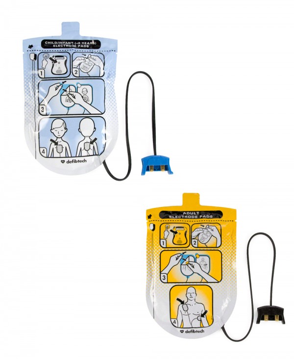 Kit Elettrodi Pediatrici + Adulti per Defibrillatore Defibtech Lifeline