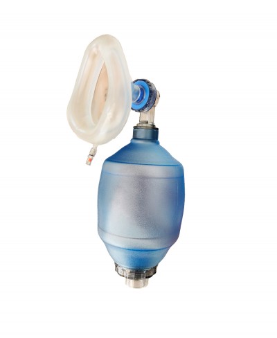 Pallone Rianimazione Adulto in PVC Blu 1600 ml Con Maschera mis.5