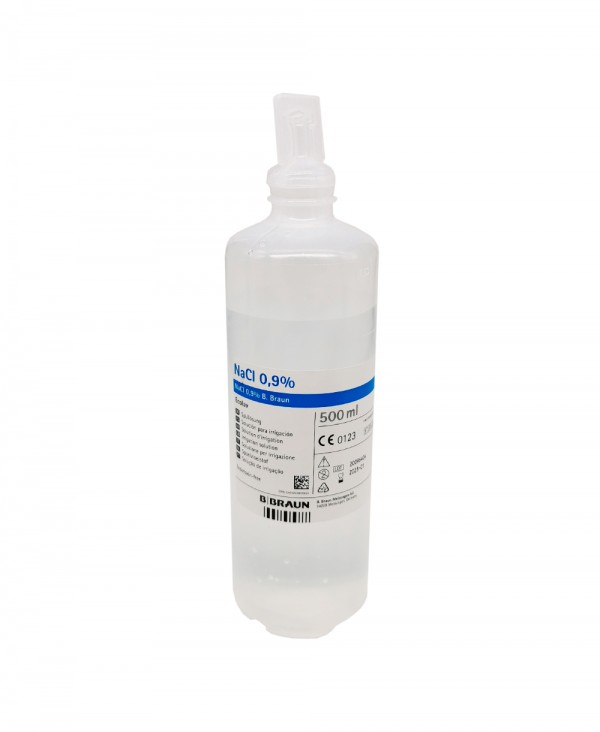 Soluzione Salina Fisiologica Sterile 500ml B.Braun Ecolav - NaCl 0,9% -Per Irrigazione B.Braun