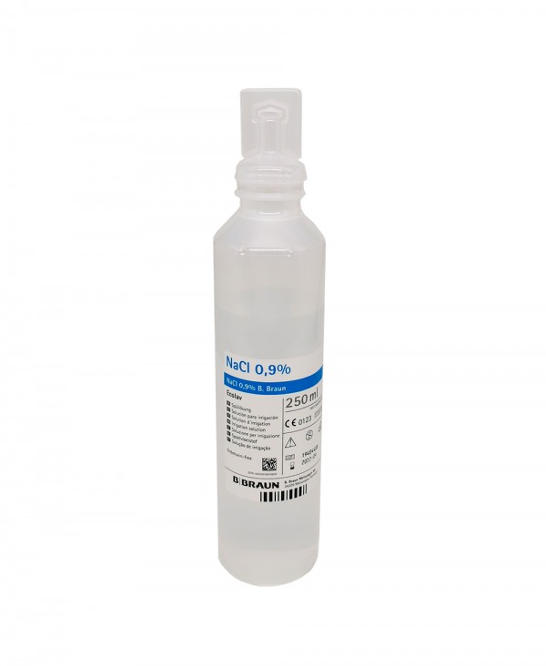 Soluzione Salina Fisiologica Sterile 250ml B.Braun Ecolav - NaCl 0,9% -Per Irrigazione B.Braun