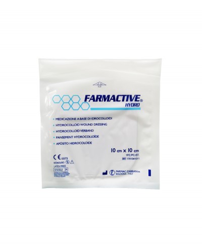 Farmactive HYDRO Medicazione Avanzata Sterile Antidecubito a Base Idrocolloide 10 x 10 cm - 1 pezzo