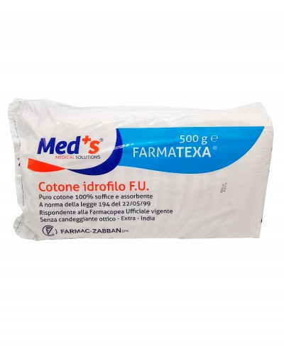 Cotone idrofilo F.U. 500 g FarmaTexa Farmac Zabban