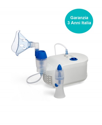 Aerosol Nebulizzatore Omron C102 Total con Doccetta Nasale - 3 Anni di Garanzia