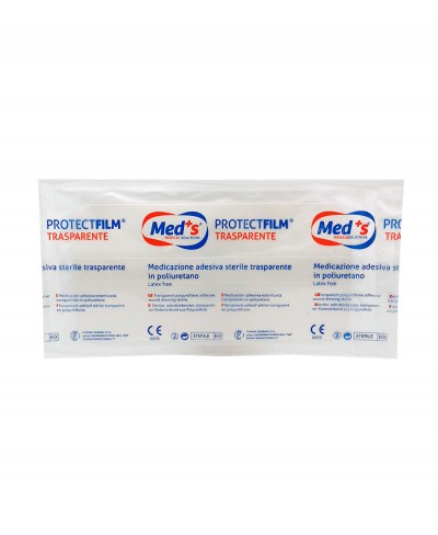 ProtectFilm Pellicola Adesiva Sterile Impermeabile e Trasparente per Medicazioni cm 10x20 - 1 pezzo