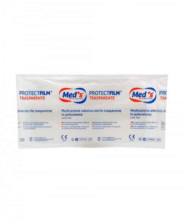 ProtectFilm Pellicola Adesiva Sterile Impermeabile e Trasparente per Medicazioni cm 10x20 - 1 pezzo