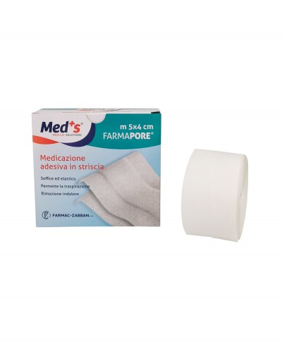 Medicazione Adesiva a Metraggio in TNT 4 cm x 5 metri Farmac Zabban