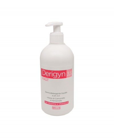 Derigyn 3.5 Con Camomilla e Hamamelis Detergente Liquido a ph 3.5 - 500 ml con dosatore