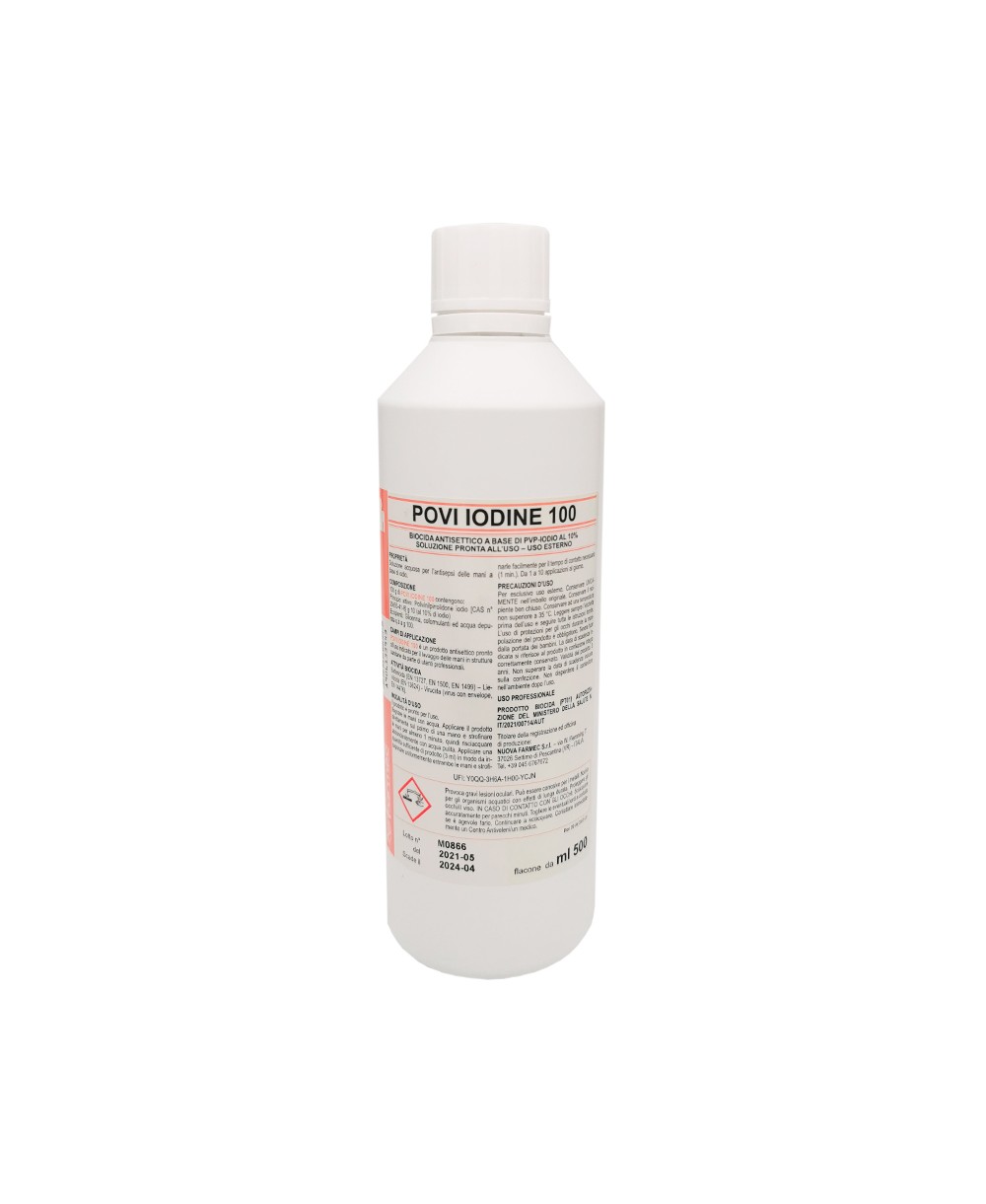 POVI IODINE 100 Antisettico a Base di Pvp Iodio Al 10% - 500 Ml