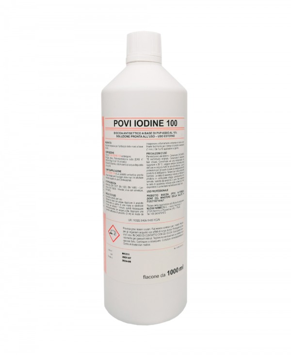 Povi-iodine 100 Antisettico a Base di Pvp Iodio Al 10% - 1000 Ml