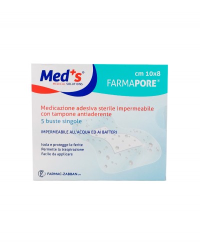Medicazione Adesiva Impermeabile Farmapore Cm 10x8 - Confezione 5 Pezzi