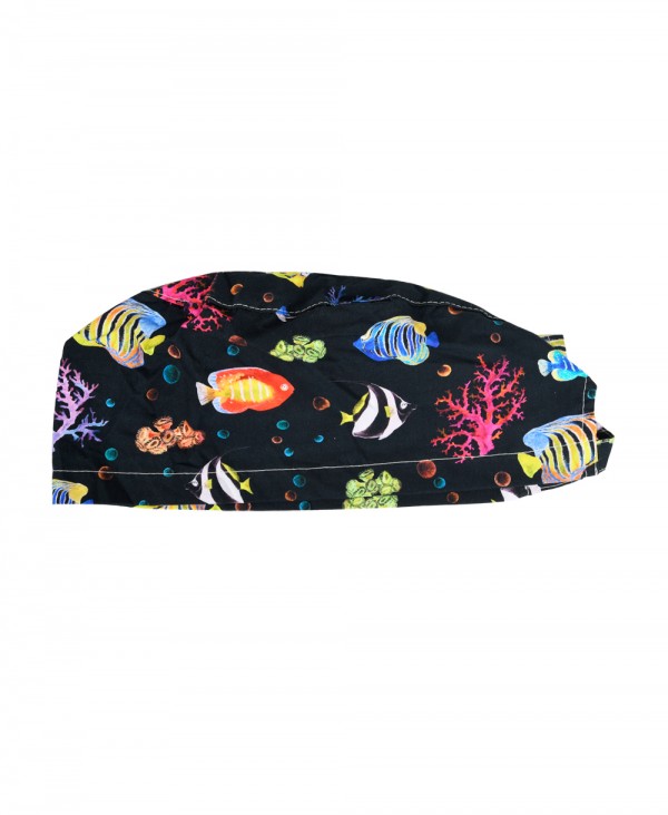 Cuffia Chirurgica Riutilizzabile 100% Cotone - Fantasia Reef