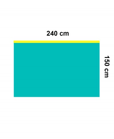 Telo Chirurgico Sterile Monouso 150x240 cm TNT+ PE con Lato Adesivo