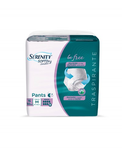 Pants Serenity Maxi Assorbente Mis. Medium - Confezione da 10 Pezzi