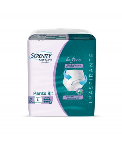 Pants Serenity Maxi Assorbente Mis. Large - Confezione da 10 Pezzi Serenity