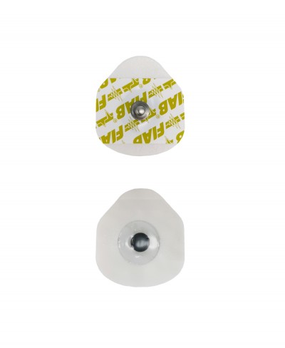 Elettrodo ECG Adesivo Monouso Ovale 36 x 40mm per Ecg a Riposo e Sotto Sforzo, Holter- Confezione 100 pezzi Fiab
