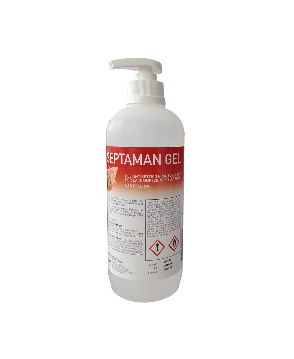 Gel Septaman Antisettico Pronto All'uso 500 Ml